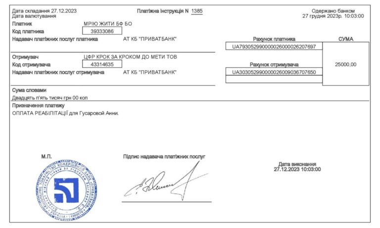 Благодійний Фонд "Мрію Жити" Допомога Дітям з ДЦП