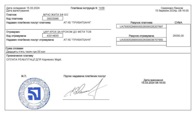 Благодійний Фонд "Мрію Жити" Допомога Дітям з ДЦП