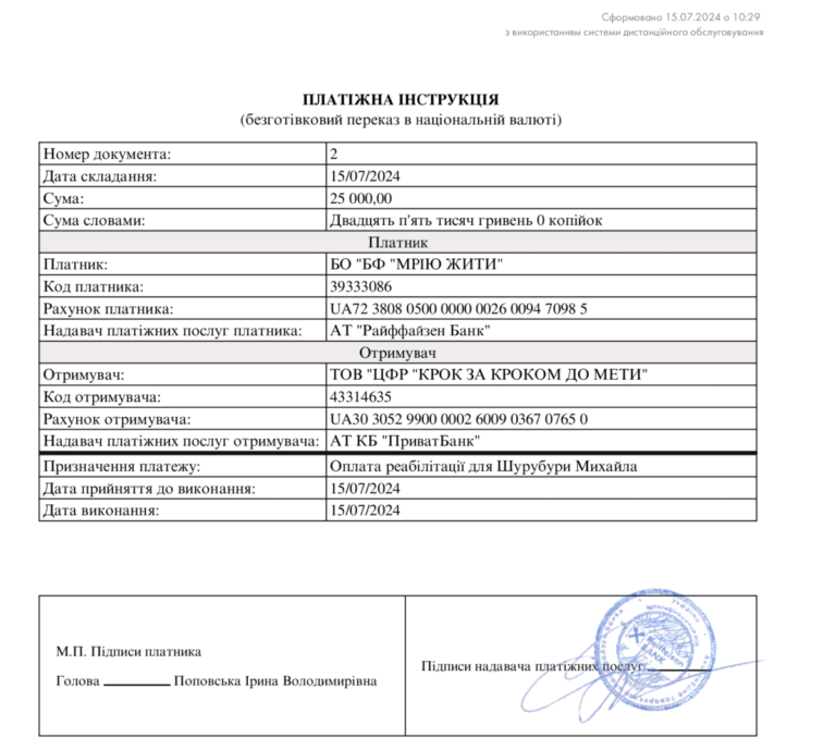 Благодійний Фонд "Мрію Жити" Допомога Дітям з ДЦП