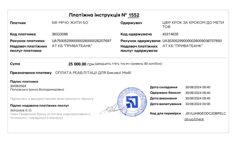 Благодійний Фонд "Мрію Жити" Допомога Дітям з ДЦП